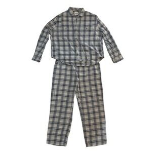 Pact Mens Organic Cotton Flannel Pajama Set Size L/XL